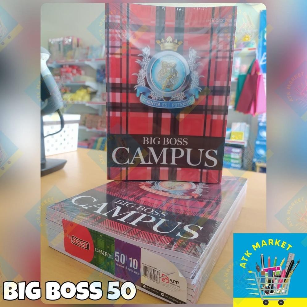 

(PACK) Buku Tulis Big Boss Campus 50 lbr (SINARMAS grup)