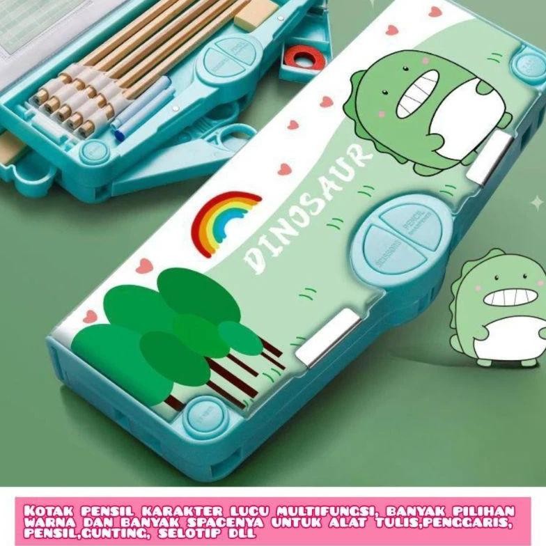 

Kotak Pensil Multifungsi Lengkap Peruncing Gunting Isolasi Penghapus Penggaris Tempat Pensil Karakter Kotak Pensil Anak Lucu