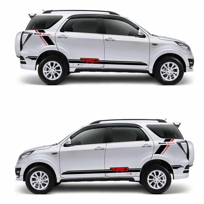 ready Sticker Aksesoris Stripe Mobil Toyota Rush TRD Rush Sportivo