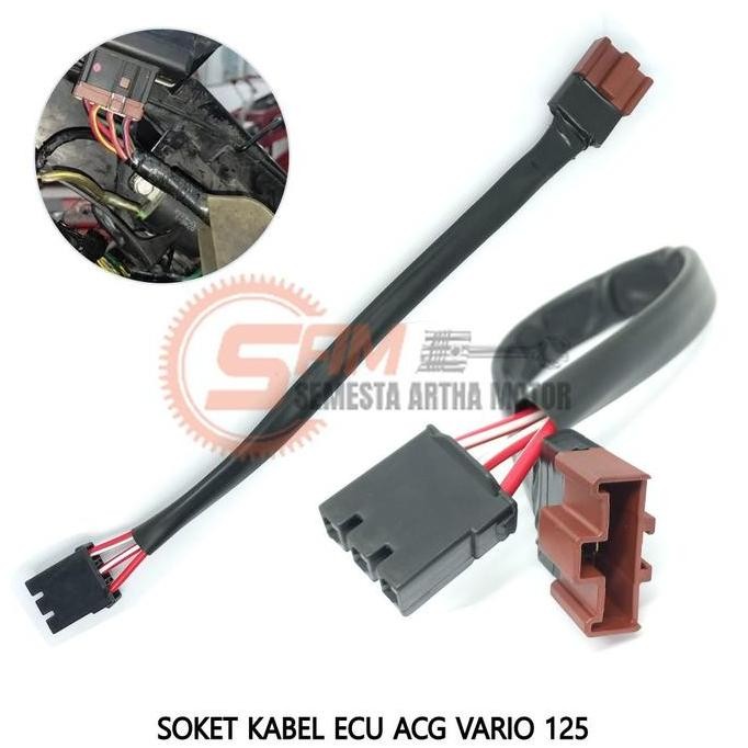 Soket Kabel ECU Kiprok Vario Techno 125cc 150cc FI Socket ECM ACG
