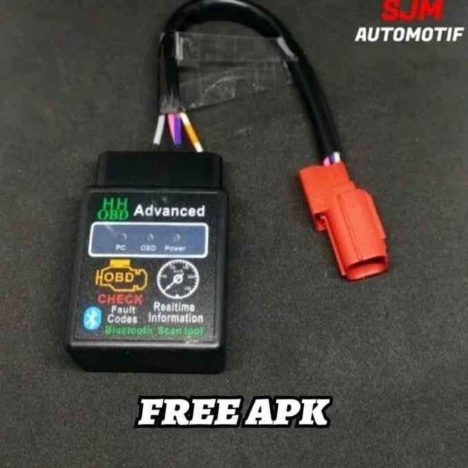 SCANNER OBD2 MOTOR DIAGNOSTIC BLUETOOTH SUPPORT MOTOR KHUSUS YAMAHA HONDA SOKET EURO 5