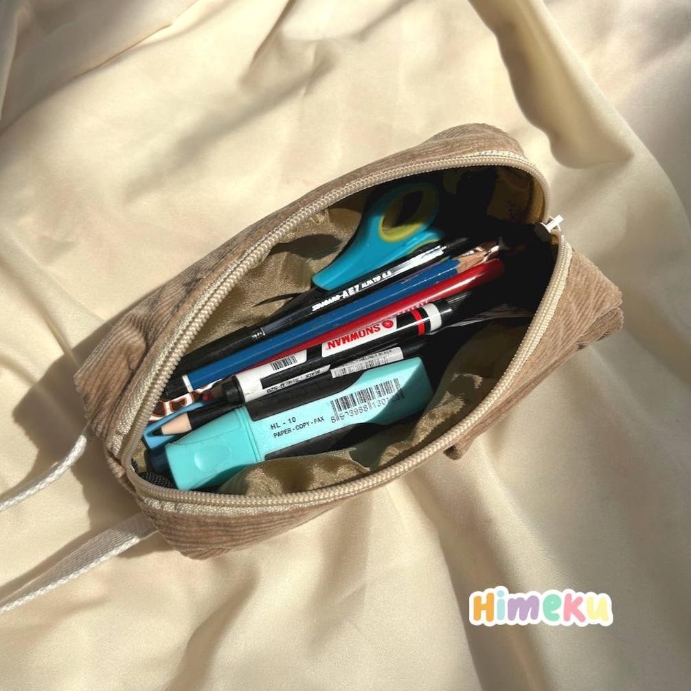 

Himeku PENMOY Tempat Pensil Gemoy - Tempat Alat Tulis - Pouch Stationary - Pencil Case Corduroy