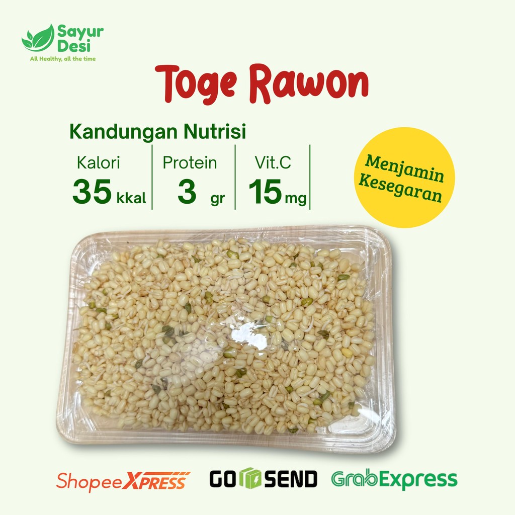 

TOGE RAWON / TOGE KECIL / TOGE KECAMBAH 100 Gram SAYUR DESI