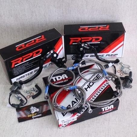 PAKET Selang rem-Master Rem NMAX ABS SILVER RPD TDR