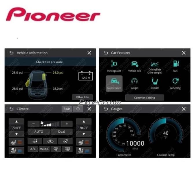 ready  PIONEER DMH-AP6650BT / AP6650BT / A6650bt Headunit 9 Inch WSVGA Capasitiv Display Panel Wirel