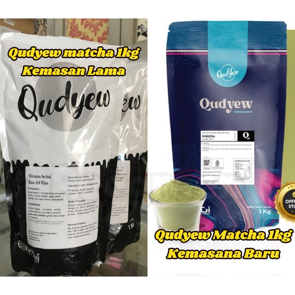 

Japanese Matcha 1000Gram Powder Import Taiwan Qudyew Minuman Bubuk Teh Hijau 1Kg New Best Quality 100% Original