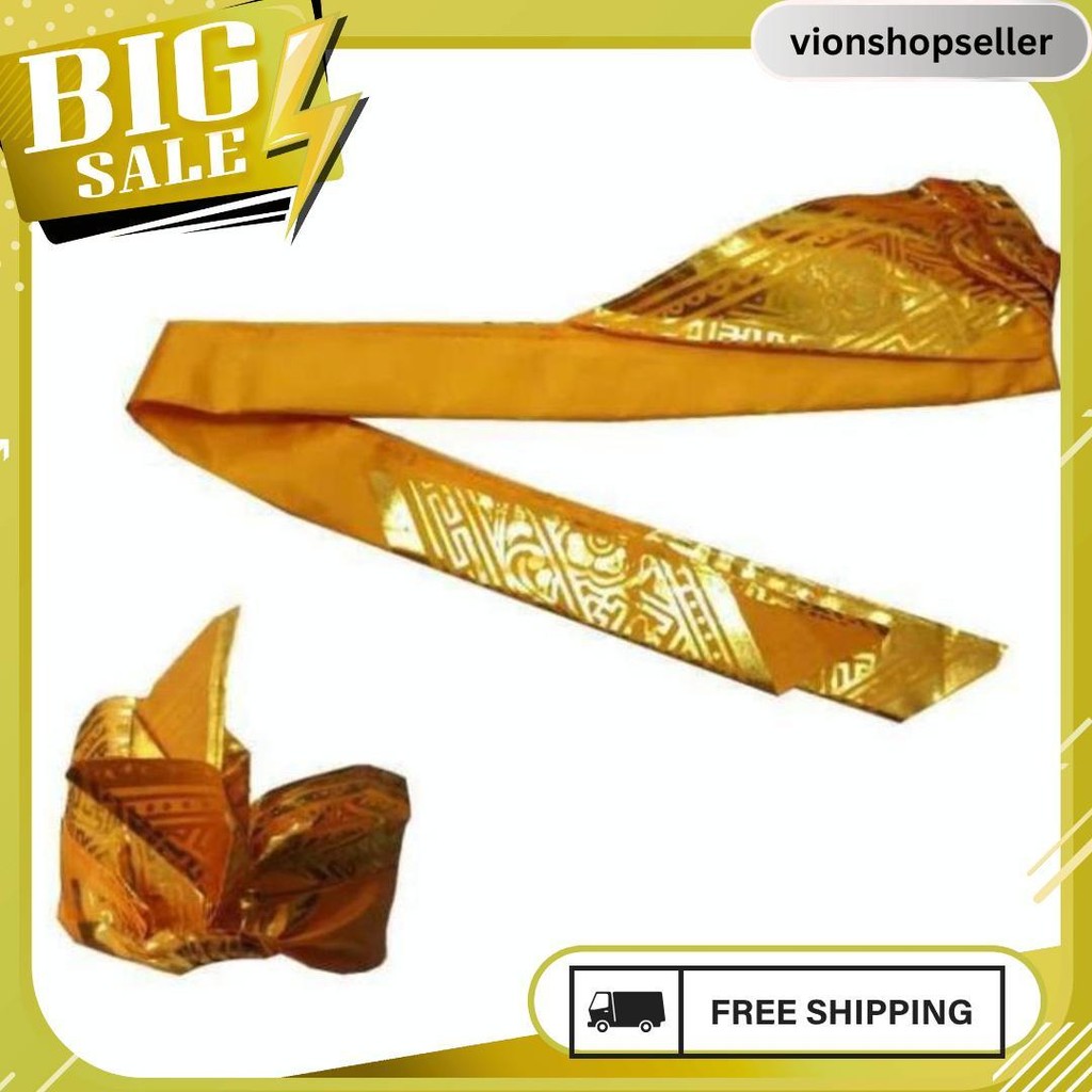 Udeng Bali Putih _ Iket Bali Prada Iket Sendiri Praktis Termurah