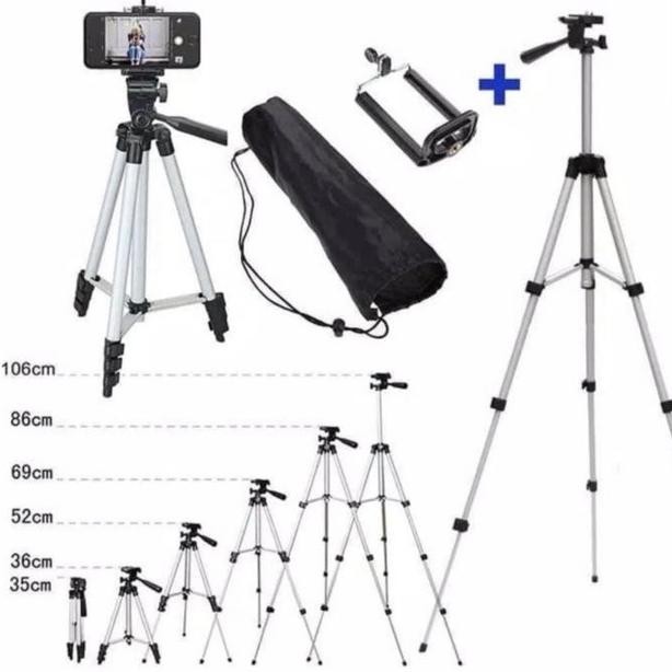 Original Tm-Tripod Hp Tripod 3110 Dan Kamera Universal + Gratis Holder U Rt-4