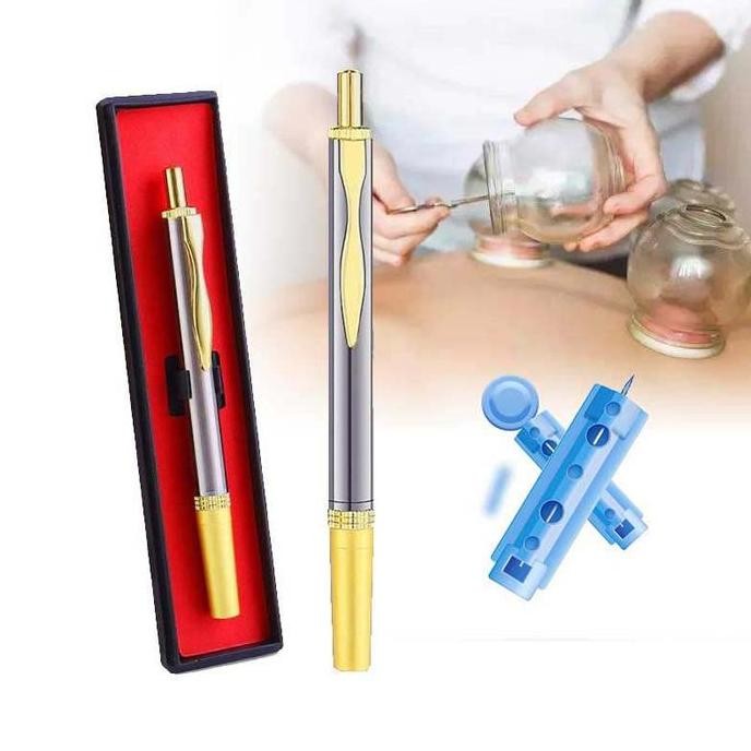 Best Seller Pen Jarum Bekam Stainless Steel Mirip Samora Pen Bekam Lanset Bekam