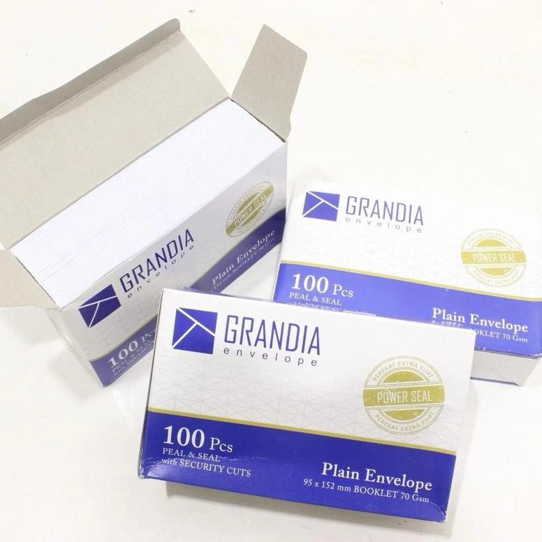 

Diskon 100Pcs Amplop Putih / Amplop Polos Pendek 104 Grandia (Pak) Promo