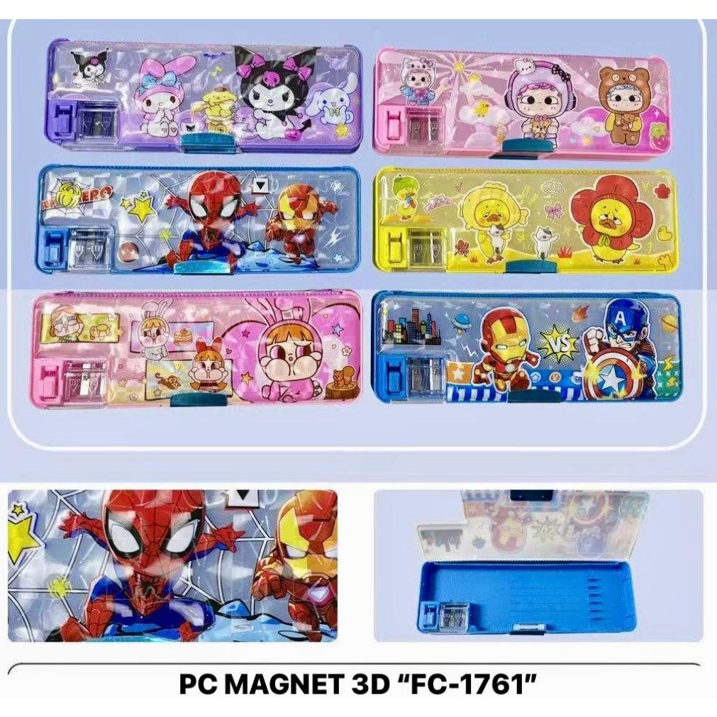 

Berkualitas New! Kotak Pensil Magnet Karakter / Tempat Pensil Magnet Fc-1761 /Pencil Case Magnet 3D Alat Tulis Diskon
