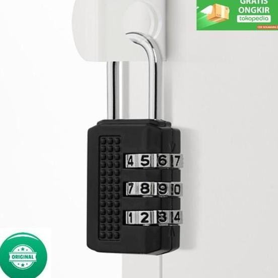 Terlaris Gembok Kecil Pengaman Furniture Kuat Kea Original_Hitam Ready Stok