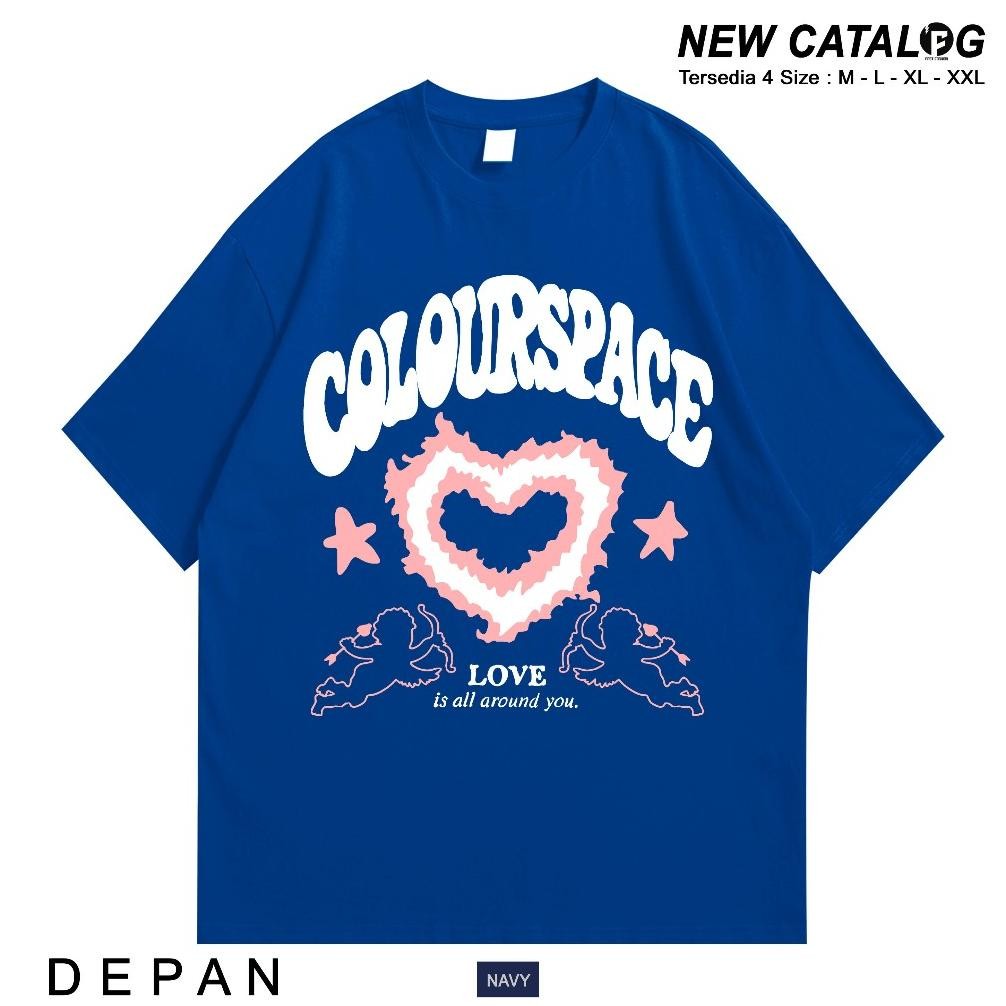 Promo T-Shirt Heavyweight Distro Colourspace Lovish Black