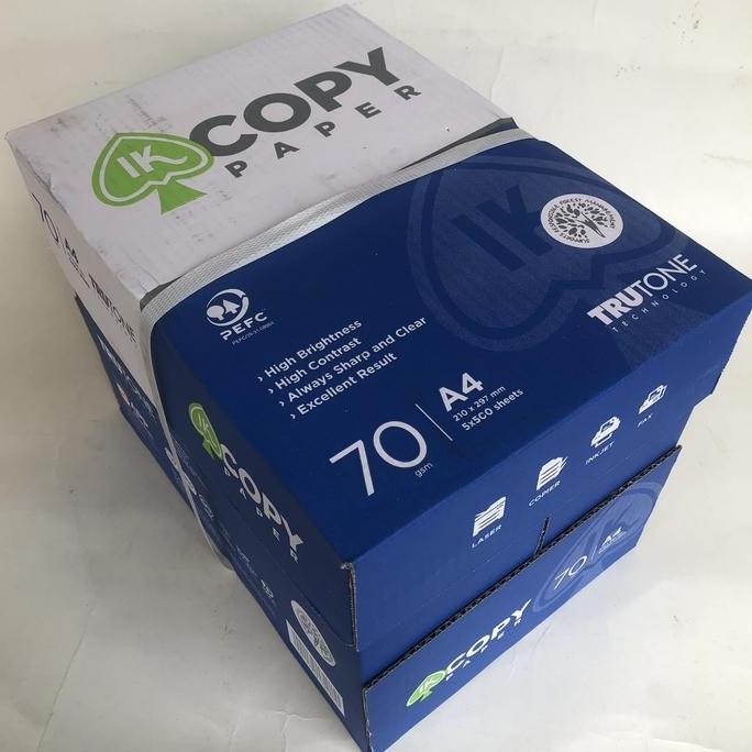 

TERBARU kertas HVS A4 70gr IK Copy (1 box) - stationery paper