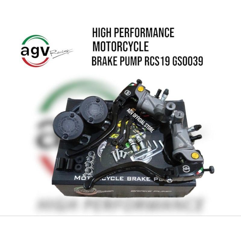 Agv Master Rem Rcs19 Corsa Corta Set 2 Tabung Big Smoke Terbaru Best Quality 100% Original