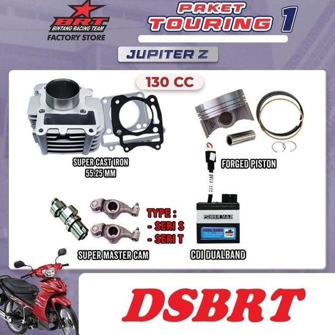 PAKET BORE UP BLOK NOKEN AS CDI DUALBAND BRT JUPITER Z VEGA R 130CC ORIGINAL DAN TERPERCAYA