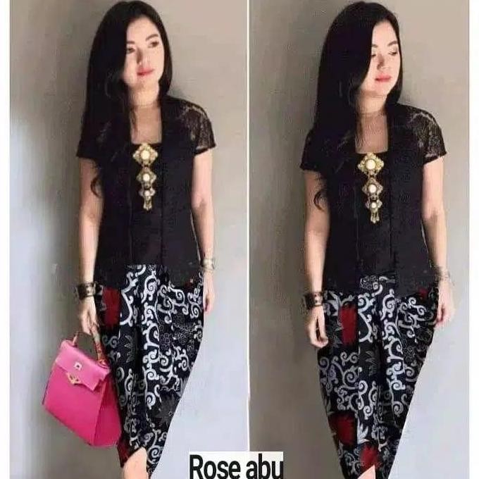 Kebaya Wanita Modern Brukat Kebaya Wisuda Remaja Dewasa SMP SMA Kuliah Setelan Kebaya Batik Undangan
