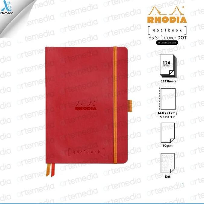 

New Product - Buku Catatan Rhodia A5 Dot Grid Softcover Goalbook Notebook Kiarastoreku