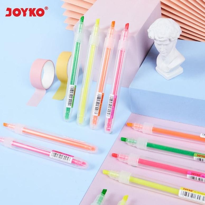 

Berkualitas (1Pcs) Stabilo Highlighter Penanda Berwarna Joyko Hl-73 / 76 Stabillo Promo