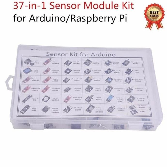 37 IN 1 MODUL SENSOR KIT FOR ARDUINO & RASPBERYY WITH BOX