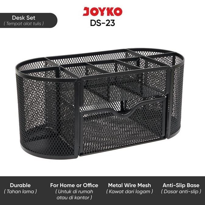 

[SOSHOP] DESK SET PEN HOLDER TEMPAT ALAT TULIS JARING JALA JOYKO DS-23