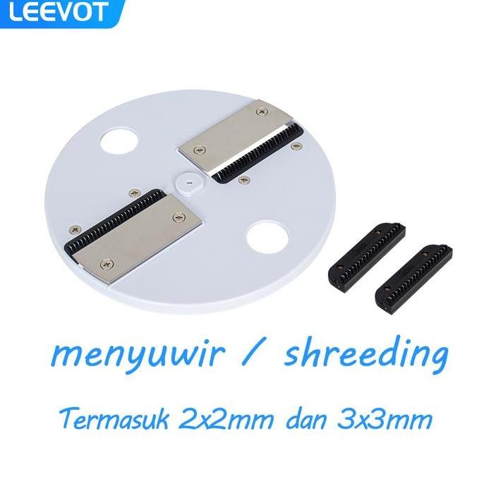 

Terlaris Leevot Mesin Potong Sayuran Menyuwir Shreeding Mengiris Slice2X2 3X3Mm