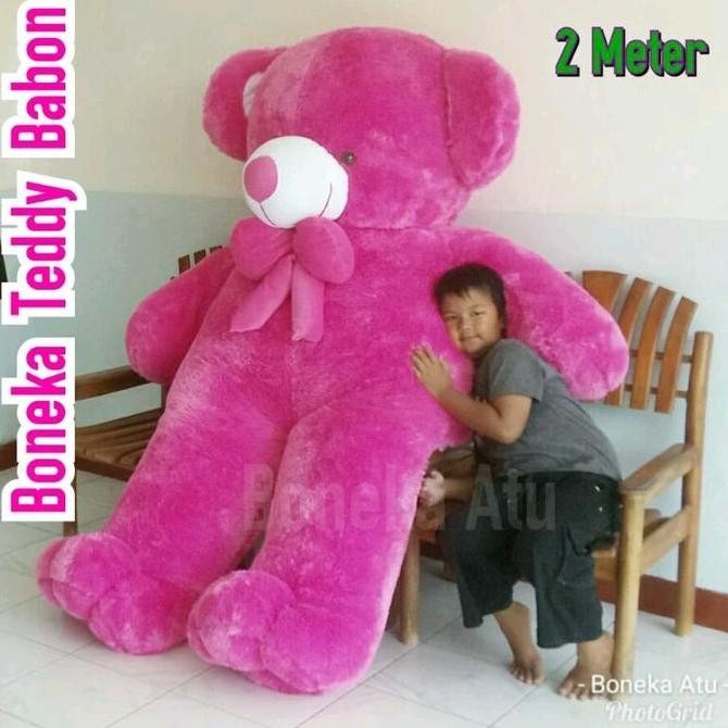 Boneka Raksasa Teddy Bear super jumbo Pita Besar 2 Meter sultan