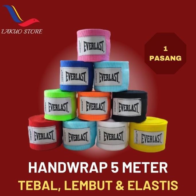 [FATORE] HANDWRAP EVERLAST 5 METER MUAYTHAI / BENDIT TINJU