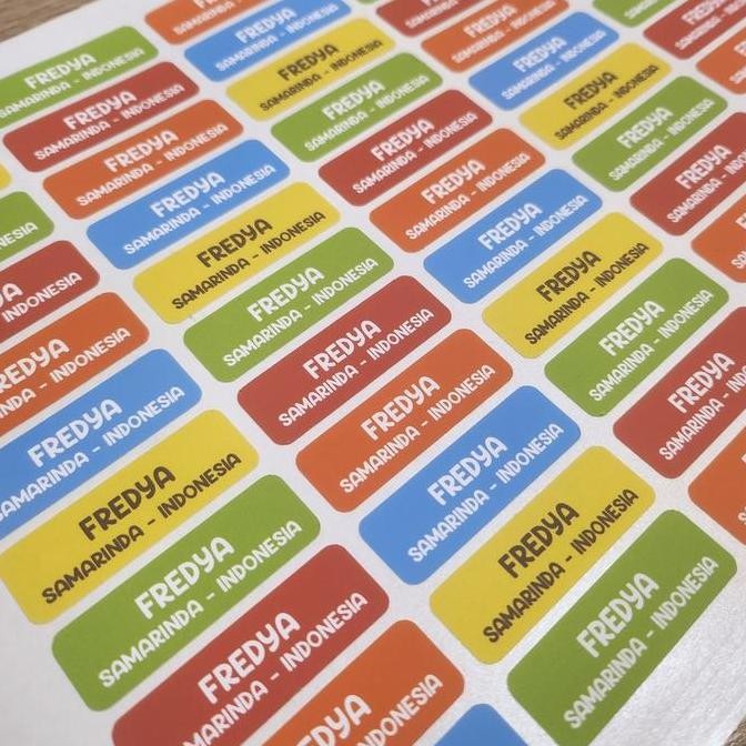 

New Product - Stiker Sablon Label Nama Untuk Di Kain / Baju Permanent Kiarastoreku