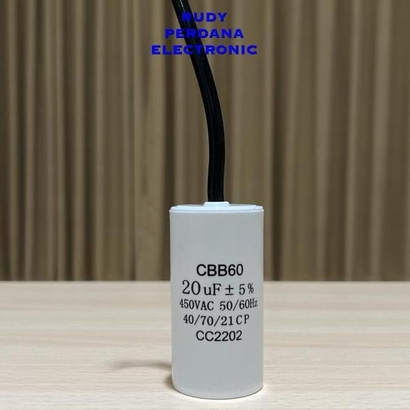 Kapasitor Bulat Pompa Air 20Uf 450V 20 Uf 450 Volt Cbb60 Co
