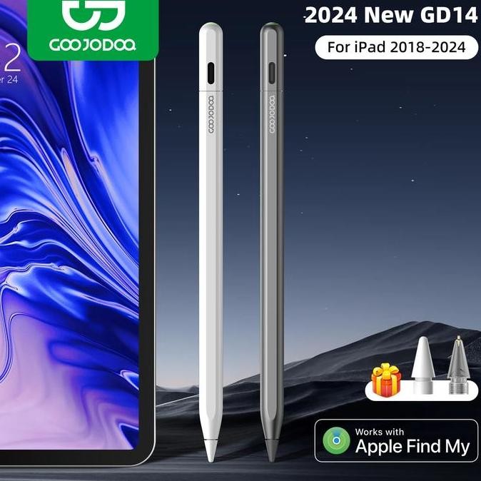 Goojodoq Gd14 2024 New Stylus Pen Pencil With Ipad Find My Apps And Custom Shortcuts For Ipad Mini5 