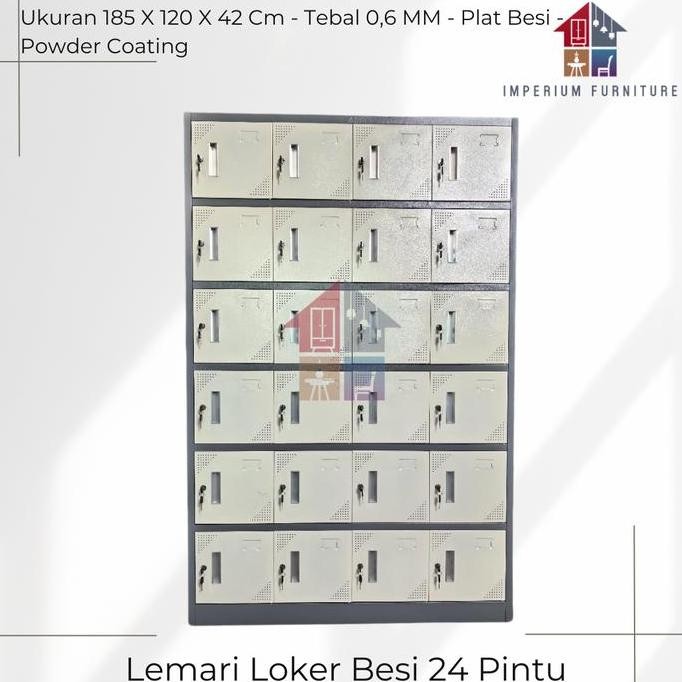 Loker 24 Pintu / Loker Besi 24 Pintu / Loker Jumbo/ Loker Besi Jumbo / Loker 24 Pintu Besi Co