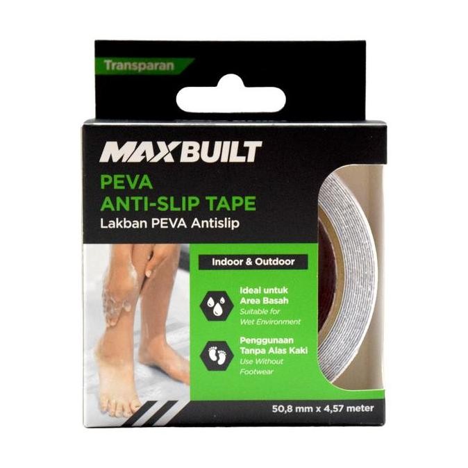 

New Product - Azko Maxbuilt 4.57 Mtr Lakban Kamar Mandi Anti Slip Peva Clear 50.8 Mm Tape Floor Bathroom Lakban Anti Slip Serbaguna Perlengkapan Keselamatan Kiarastoreku