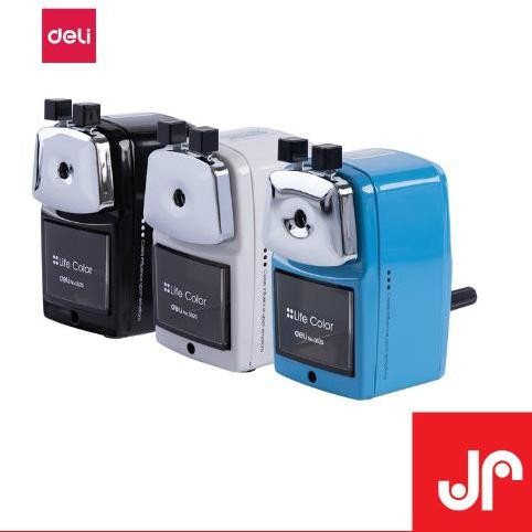 

Deli Rautan Putar / Rautan Meja 3D Stainless Rotary Pencil Sharpener Co
