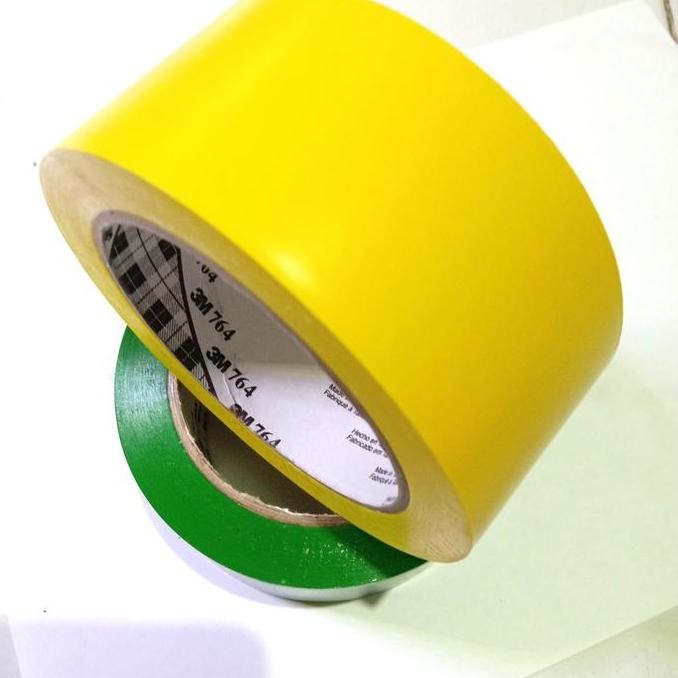 

New Product - Lakban Lantai 3M 764 Kuning-Floor Marking Tape-Isolasi Lantai Vinyl 2" Kiarastoreku