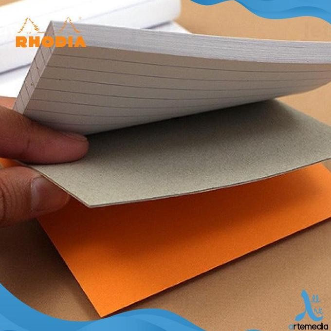 

New Product - Rhodia Head Stapled Pad A5 N16 Notepad Buku Catatan - Blank Orange Kiarastoreku