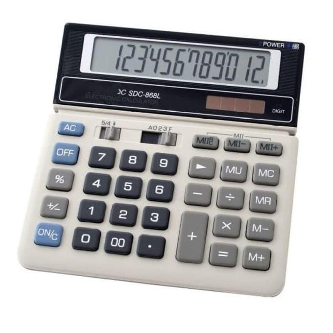 

New Product - Kalkulator Sdc 868 L Kalkulator 12 Digit Sudah Termasuk Batrai Kiarastoreku