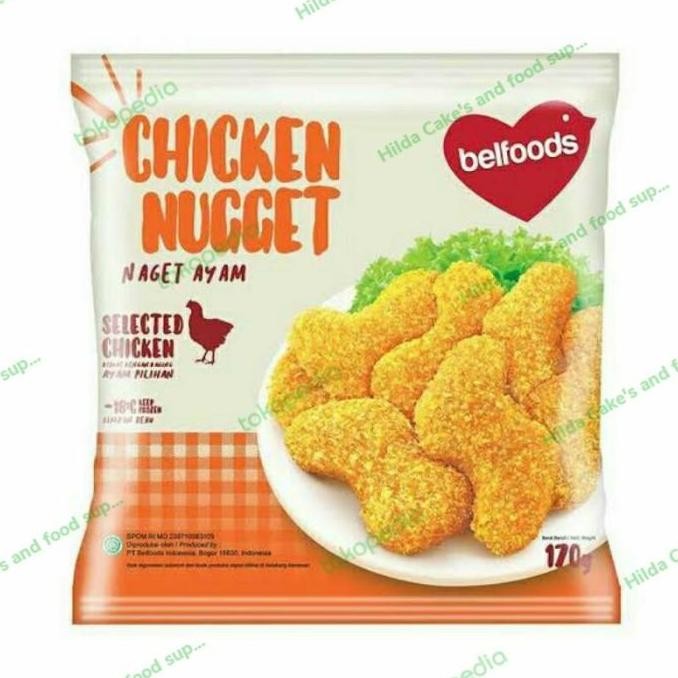 

(Allthebest) Belfoods Chicken nugget S 170 gr Naget Ayam Belfood instan Kurir/paxel