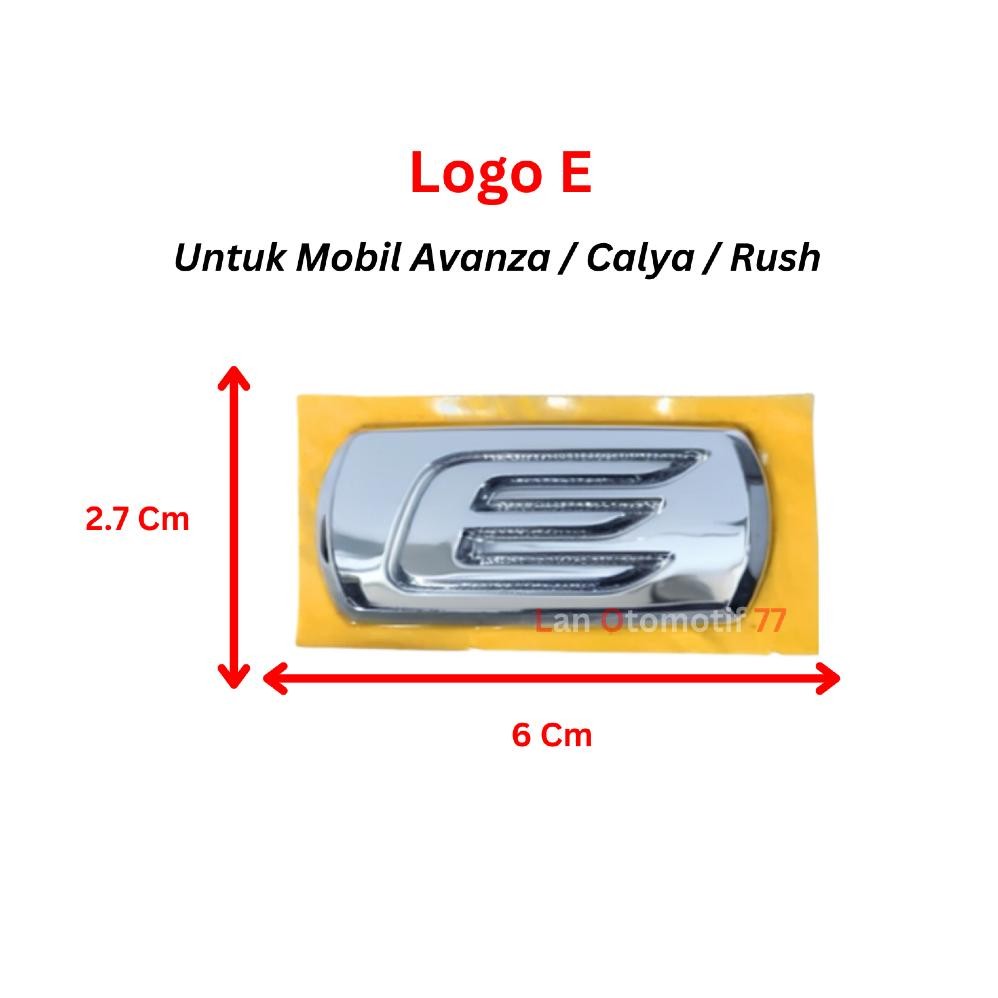 Emblem Logo Mobil Tulisan Calya untuk Toyota Calya