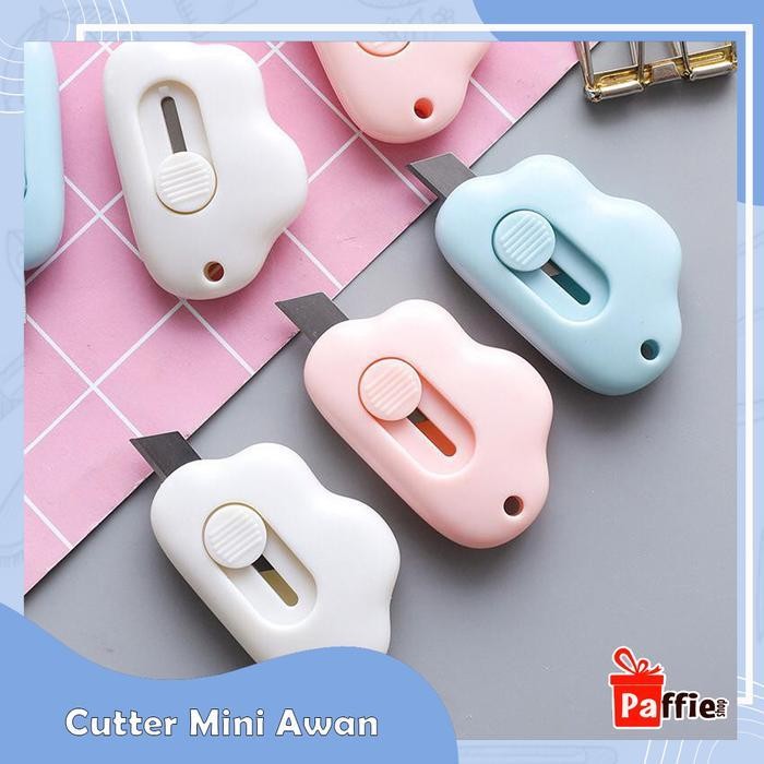 

Cutter Mini Awan Lucu Unboxing Paket Gantungan Kunci Pisau Silet Atk