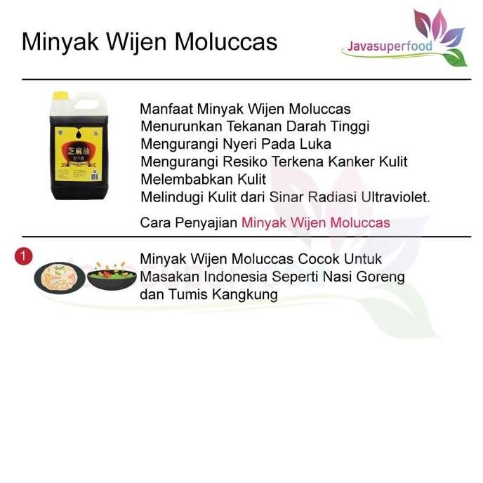 

Sale Minyak Wijen Moluccas / Sesame Oil Korea 5 Lt