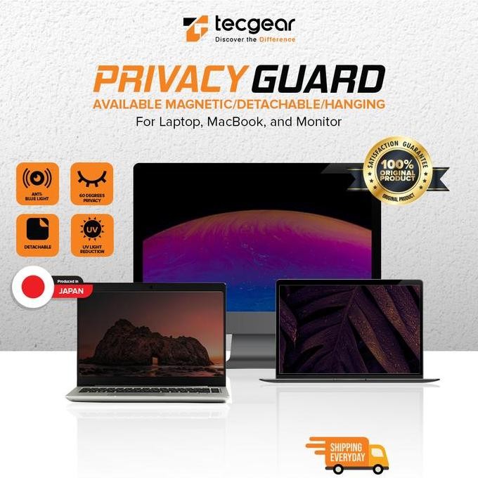 Filter Anti Spy Laptop - Layar Privasi - Anti Radiasi, Anti Blue Light