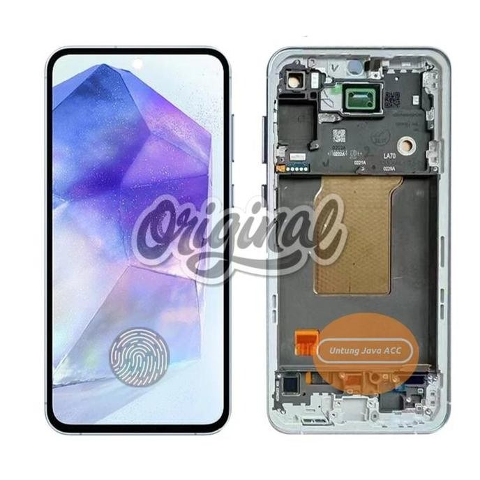 Lcd Fullset Frame Samsung A55 5G A556 Super Amoled Suport Finger Ori Co