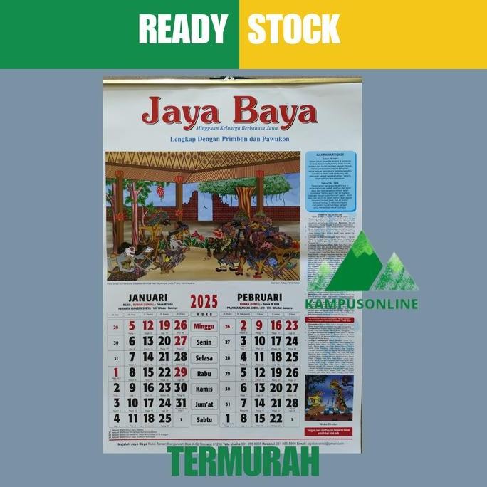 

Kalender Jayabaya 2025 Original - Kalender Primbon Jawa Co