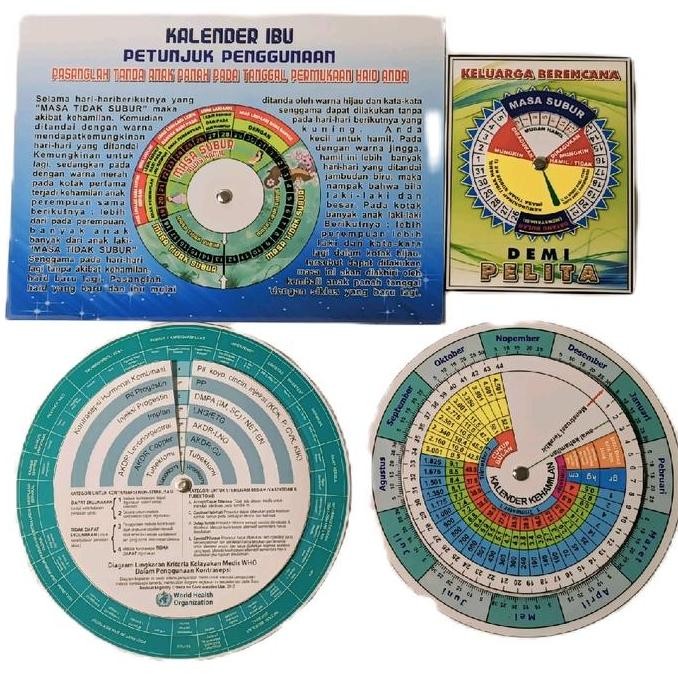 

1 Paket Dapat 4 Kalender Kehamilan, Kalender Masa Subur, Kalender Kb, Diagram Who Co