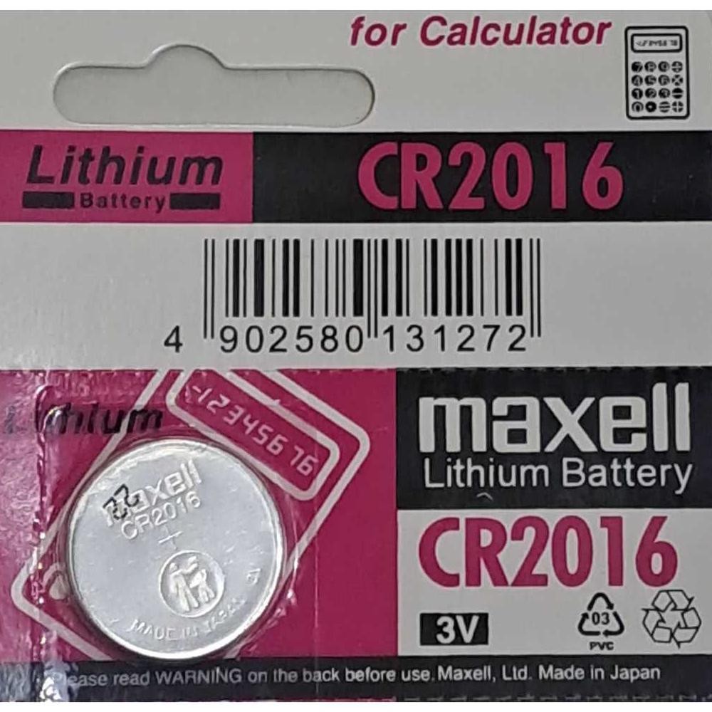 Premium Baterai Maxell Cr2016 3V Original Made In Japan Batre Cr 2016 Cr2016 Maxell Perlembar