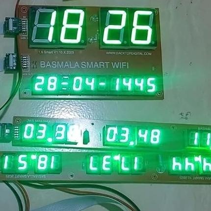 

Kit Modul Jadwal Sholat Digital Otomatis Jam 1.5 Kalender 0.56 Hijau Co