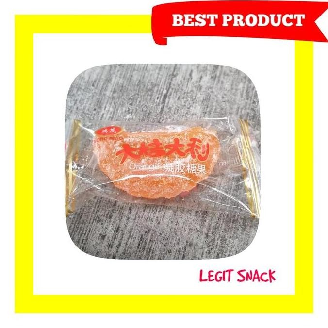 

Jelly Jeruk / Permen Jeli Kiloan / Orange Jelly Candy 500 Gram