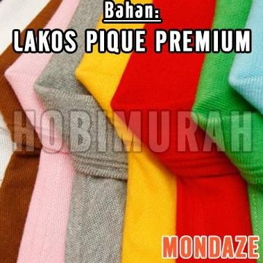 Kaos Polo PENDEK - JUMBO  4XL 5XL  - Pria Wanita  |  Kerah Polos Jumbo  |  Mondaze GM