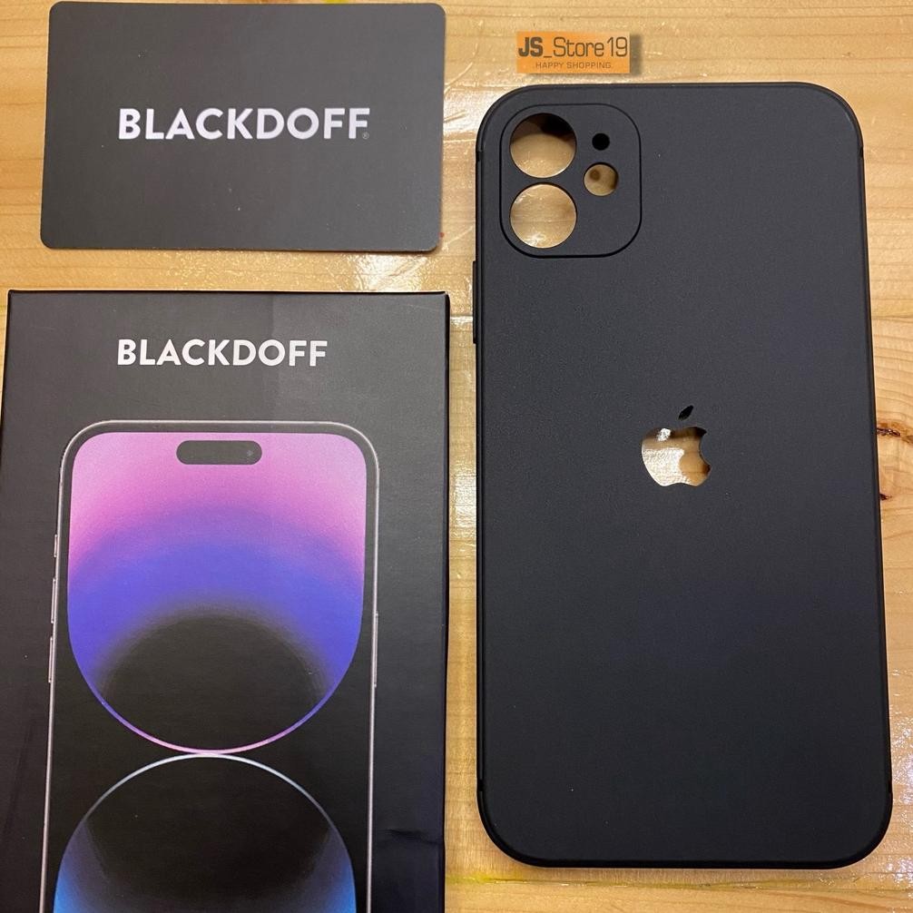NEW CASE IPHONE 11 MODEL 14 CUT APPLE LOGO SOFTCASE IPHONE 11 PRO / 11 PRO MAX / ORIGINAL BLACKDOFF 